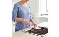 Long Handle Silicone Pot Brush Ergonomic Grip Long Handle Dish Brush Lightweight Silicone Pot Scrubber