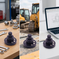 Cylindrical Round Collision Lock Threaded Collision Lock Metal Latch Assembly with Striker for Mechanics, Engineering Vehicles, Loaders, Maintenance