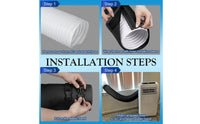 Insulated Air Conditioner Hose Insulation Sleeve Universal Air Conditioning Exhaust Hose Sleeve Adjustable Cooling