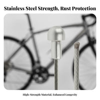 Stainless Steel Brake Wire Rust Resistant Cycle Gear Selector Wire Stainless Steel Gear Wire High Strength for Workshop