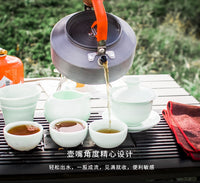 火枫户外茶壶T3T4特别版野外露营烧水壶泡茶壶家用套装集热大茶壶