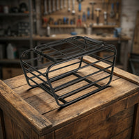 Metal Cycle Rear Pet Carrier Basket Secure Rear Rack Dog Carrier Sturdy Stable for Small Dogs, Young Dogs, Cats, Outdoor Trips, Commutes