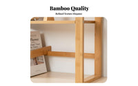 2-Tier Book Rack Large Capacity 2-Tier Tabletop Rack Easy Assembly for Students