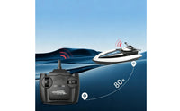 Long Battery Life Wireless Control Racing Boat USB Charging RC Speed Boat Waterproof Hobby Vehicle for Children 8+, Pool, Lake, Pond