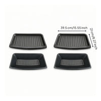 2 Pieces Under-Seat Storage Box Concealed Under-Seat Organizer Box Underseat Organizer Space-Saving Underseat Storage Bin