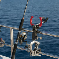 Clamp-on Fishing Rod Holder Heavy Duty Rod Holder with Clamp for Anglers, Boaters, Yacht