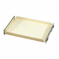 Washroom Countertop Organizer Easy to Clean Acrylic Vanity Tray Raised Base Clear Single Tier Shelf for Kitchen Counter