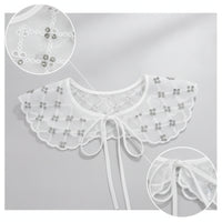 Shoulder Cape Elegant Lace Collar Shawl Vintage Accessory Soft for Women, Photo Shoots, Costumes