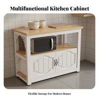 Microwave Stand with Storage Multifunctional Standing Kitchen Storage Cabinet Spacious Countertop Microwave Oven Stand for Homeowners, Dining Room