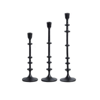 3 Pieces Candlestick Holders with Round Base Tapered Candle Holder with Round Base Modern Taper Candle Holder for Tabletop