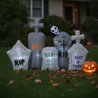 Outdoor Halloween Inflatable Scary Inflatable with Built-in Fan Lightweight for Garden