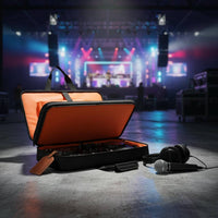 Adjustable Interior Padded DJ Controller Bag Multiple Compartments DJ Controller Carrying Case Large Capacity Luggage Strap for Gigs