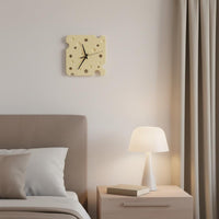 Cheese Shaped Timepiece Noiseless Movement House Decoration for Bedroom, Kitchen