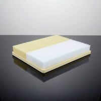 Golf Bunker Practice Mat Two-Surface Sandstroke Practice Mat Yellow and White Portable