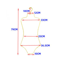 Multifunctional Metal Swimsuit Hanger Long-Lasting Metal Hanger with Clips Rust-Proof for Women, Kids, Shop Display, Boutique, Laundry Room