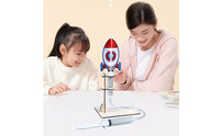 Hands-on DIY Projectile Launcher Kit Laser-Cut Air Projectile Launcher Kit Lightweight Clear Plastic