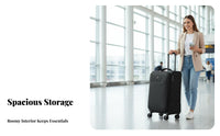 Softside Suitcase Lightweight Softside Telescopic Handle Luggage for voyagers, holidayers, holiday, holidays, weekend escapes