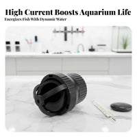 Automatic Rotating Wave Rotating Water Outlet Eliminates Dead Spots Fish Tank Duckbill Outlet Increases Oxygenation 360 Degree Rotating Water Outlet