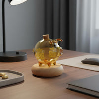 Glass Piggy Bank Decorative Transparent Savings Jar Clear Savings Pot Easy to Clean House Decoration Handmade Craftsmanship