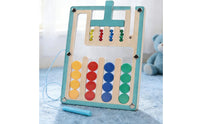 Child-Centered Inspired Four Color Reasoning Game Logical Thinking Exercise Color Sorting Maze Develops Fine Movement Skills Educational Toy Hand-Eye Coordination for Classroom