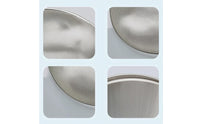 Stainless Steel Oval Colander Perforated Draining Basin Sturdy Mesh Colander for Kitchen, Meal Prep