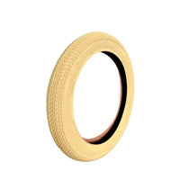 Anti-Slip Children's Bike Tire Beige Kids' Bike Tire Textured Smooth-Rolling for Neighborhood Paths