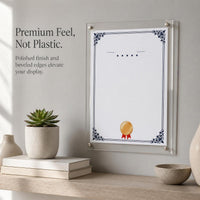 Acrylic A4/A5 Certificate Photo Frame with Stand or Wall Mount