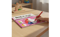 2 Pieces Brain Development Half Picture Coloring Book Cute Creature Theme Kids Tracing Book Easy to Hold Children's Books Travel-Friendly for Preschoolers, Kindergarten
