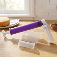 Manual Cake Violet Barrel Cake Translucent Cups Manual Decorating Tool