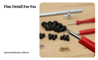54 Pieces Multi-Functional 54 Piece Tire Repair Kit Heavy Duty Valve Stem Installation Tool Set High Quality Materials for Mechanics, Garage