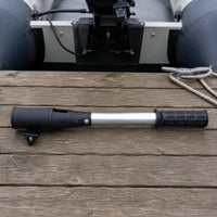 30 Horsepower Outboard Engine Extension Handle Black and Silver Tiller Extension Handle