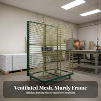 Screen Printing Curing Rack Heavy-Duty Mobile Curing Cart High Load Capacity Multi-Layer Wire Rack for Artists, Teachers, Warehouse, Classroom, School