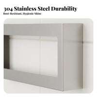 Wall Mount Gloves Box Rack Holder Easy Installation 4-Compartment Gloves Box Dispenser Organizer 4-Slot Stainless Steel