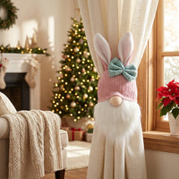 Bee Gnome Curtain Holder Festive Decor Faceless Gnome Curtain Buckle Creative Design Bumblebee Soft Tie-Back for Window Display, Living Room, Bedroom
