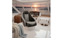 Marine Driver Seat Waterproof Boat Seat with Hinge High Back Furniture for Anglers, Yacht