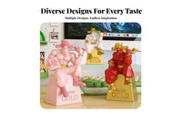 Creative Gift Muscular God of Wealth Figurine Humorous Design Bodybuilder Wealth Deity Statue Handmade for Friends, Office, Desktop
