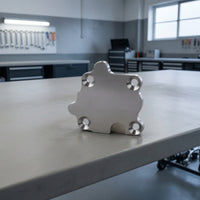 Vacuum Pump Plate Aluminum Alloy Vacuum Pump Cover Machined for Car Builders, Mechanics, Engine Swap