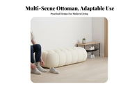 Padded Seat Tufted Bench Soft Elastic Cushion Household Furniture Sturdy Construction Home Furnishing Easy to Clean for Homeowners, Adults, Interior Designers, Living Room, Bedroom, Entryway, Cloakroom