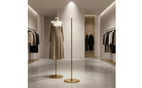 Polished Finish Metal Mannequin Stand Base Straight 1.5 M Rod Stand
