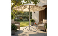 Umbrella Base Stand Foldable Umbrella Stand with Folding Legs Metal Outdoor Anchor for Garden, Backyard, Beach