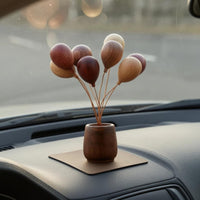 Air-Filled Bouquet Ornament Decorative Wooden Balloon Decoration for Table Display