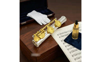 Gold Key Flute Complete Accessories Silver Flute Brazed Construction for Beginners, Exam, Practice