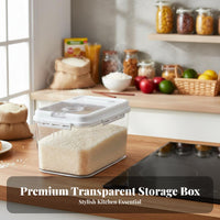 Rice Storage Container Dampness-Resistant Rice Storage Bin Lid Airtight Grain Container for Kitchen Countertop