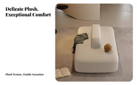 Creative Design Double-Sided Curved Settee Modern Design Upholstered Reception Bench Padded Cushion Guest Seating Space-Efficient for Interior Designers, Business Owners, Beauty Salon, Waiting Room, Retail Retail Outlet, Small Areas