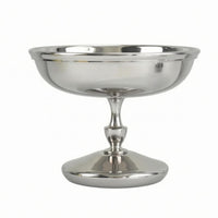 Stainless Steel Dessert Cup Central Stem Metal Sundae Bowl Reusable Household Tableware for Salad Serving
