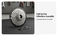 Mountain Bike Cassette Fluid Shifting Cassette-Type Freewheel Sprocket High Strength Steel Multi-Speed Cycle Cogs