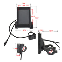 Pedal Assist Bike Digital Screen Meter Unobstructed Data Readout View Electric Bike Digital Screen Display Trip and Total Mileage Electric Cycle