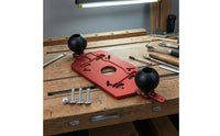 Router Base Plate with Handles Aluminum Alloy Router Base Plate with Handle Universal for Woodworkers, Hobbyist Crafters, Edge Shaping, Groove Cutting