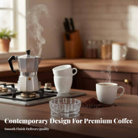 Gear-Shaped Stovetop Pot Coffee Distributor Prevents Waste Stovetop Pot Dosing Collar Secure Fit for Home Coffee Enthusiast S, Kitchen
