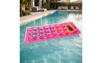 Transparent Inflatable Mattress with Cup Holders Supportive Pool Mattress with Cup Holders Spacious Floating Bed Cooling for Adults, Lake, Beach